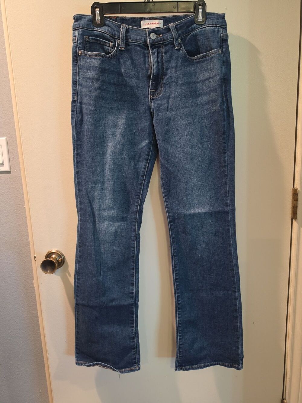 Womens Dark Wash Sweet Mid Rise Boot Lucky Brand Jeans Size 10/30 R
